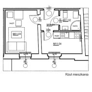 Centrum kawalerka z sypialnią pod klucz