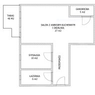 Klimatyczny apartament - 40 m2 TARAS NA DACHU
