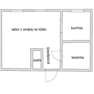 Kawalerka z osobną kuchnią przy Bizielu