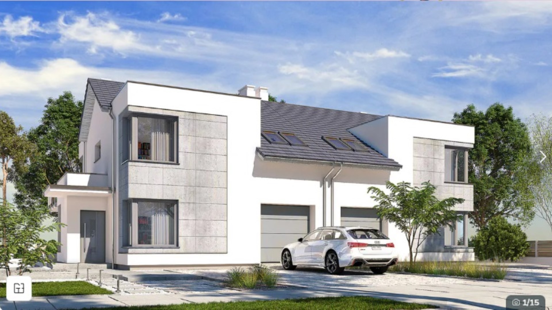 Nowoczesny dom bliźniaczy |154,5 m² | Osielsko 